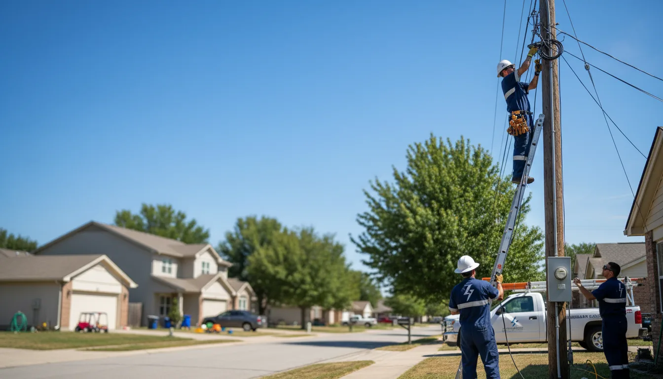 Residential electrician providing installation services in Webster, PA